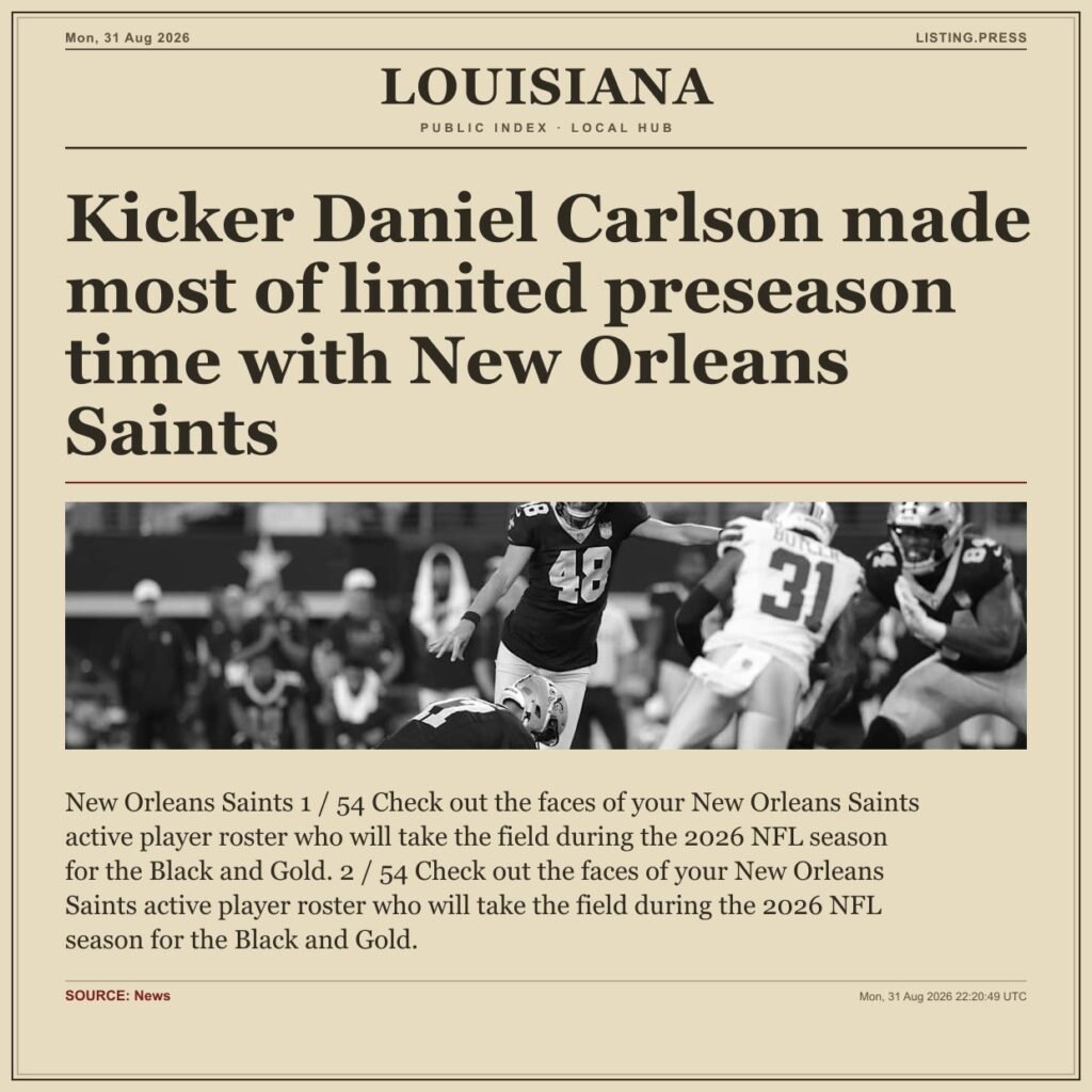 Kicker Daniel Carlson made most of limited preseason time with New Orleans Saints