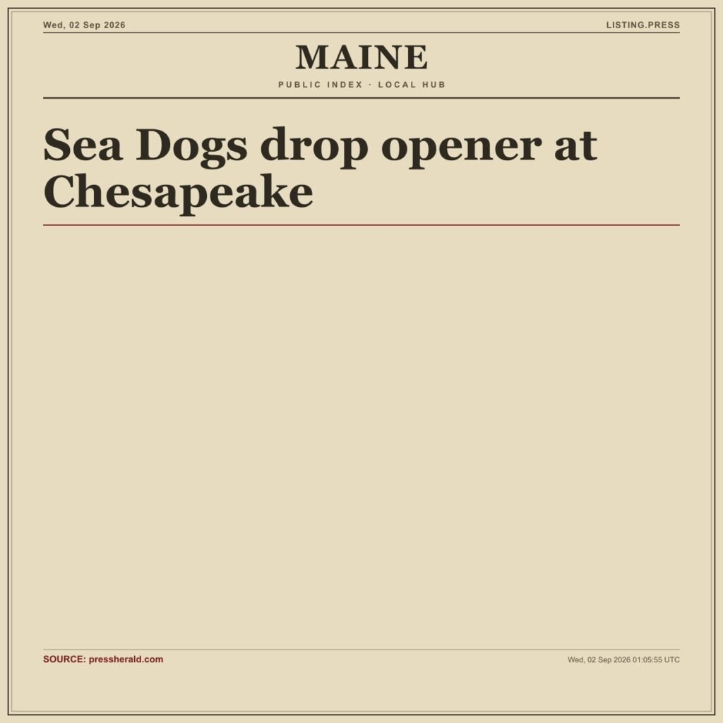 Sea Dogs drop opener at Chesapeake