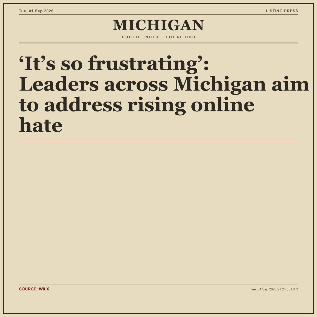 ‘It’s so frustrating’: Leaders across Michigan aim to address rising online hate