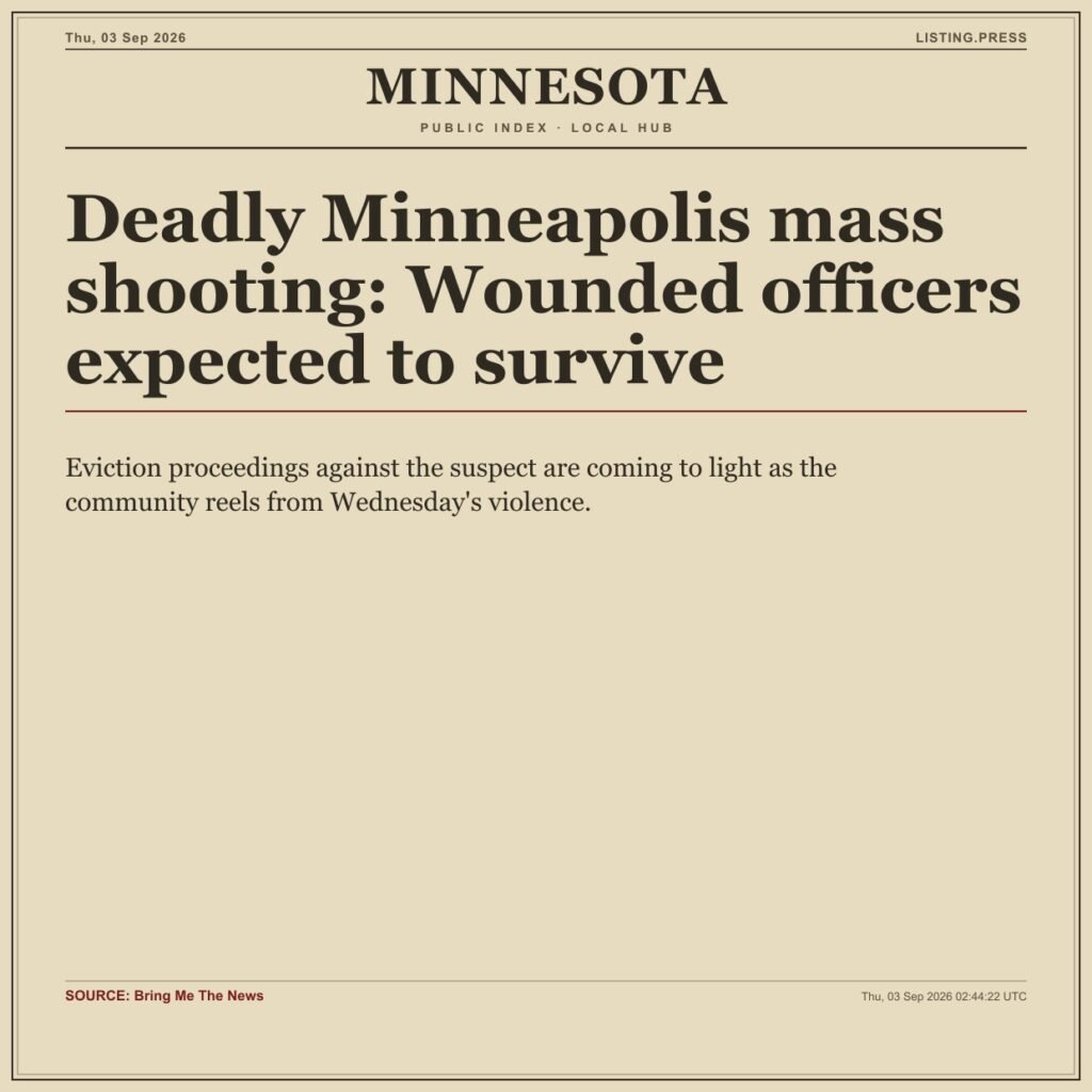 Deadly Minneapolis mass shooting: Wounded officers expected to survive