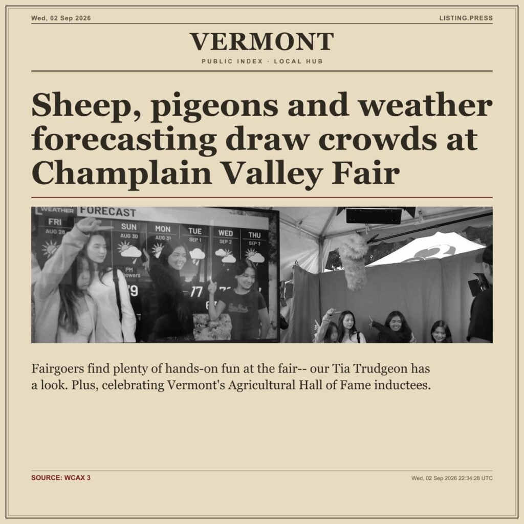 Sheep, pigeons and weather forecasting draw crowds at Champlain Valley Fair