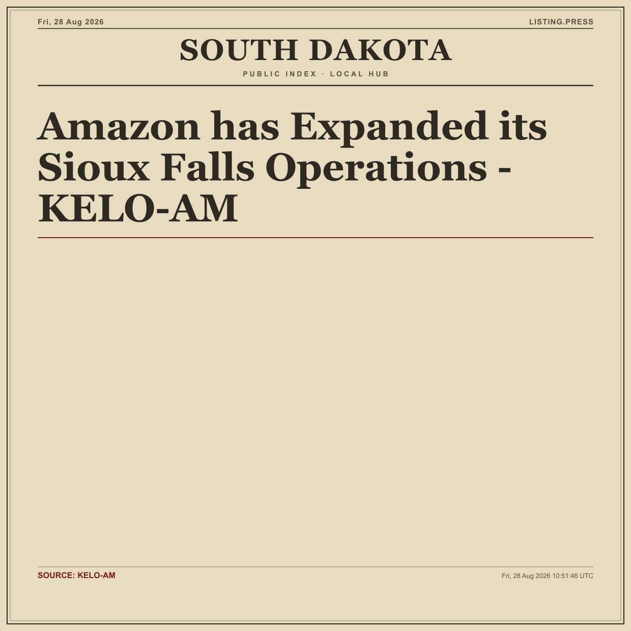 Amazon has Expanded its Sioux Falls Operations - KELO-AM