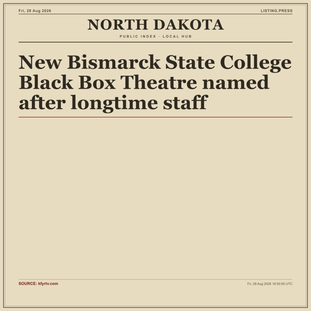 New Bismarck State College Black Box Theatre named after longtime staff