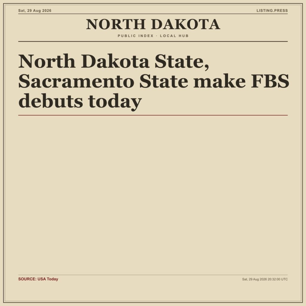 North Dakota State, Sacramento State make FBS debuts today
