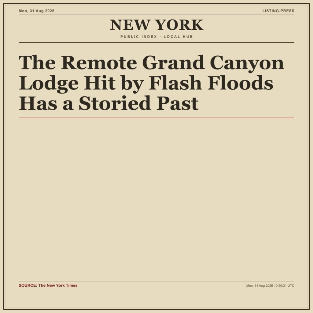The Remote Grand Canyon Lodge Hit by Flash Floods Has a Storied Past