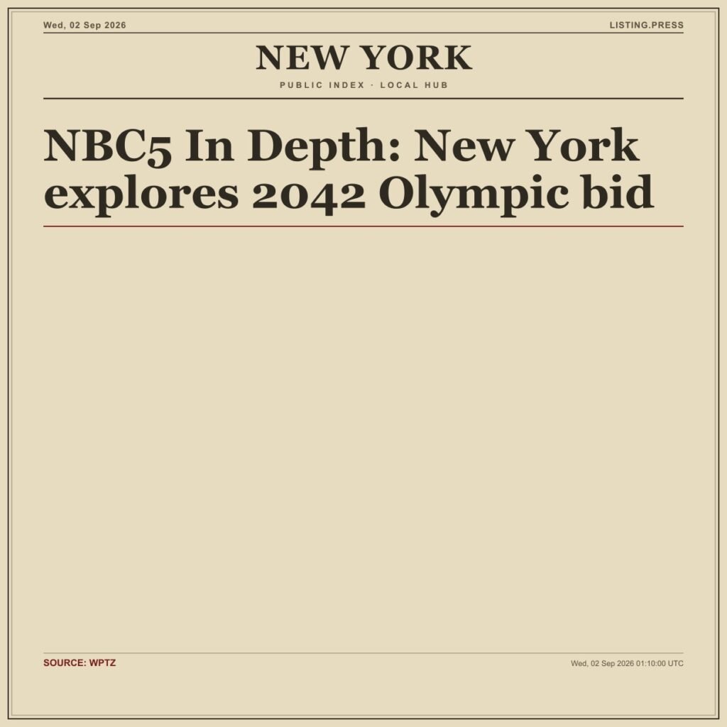 NBC5 In Depth: New York explores 2042 Olympic bid