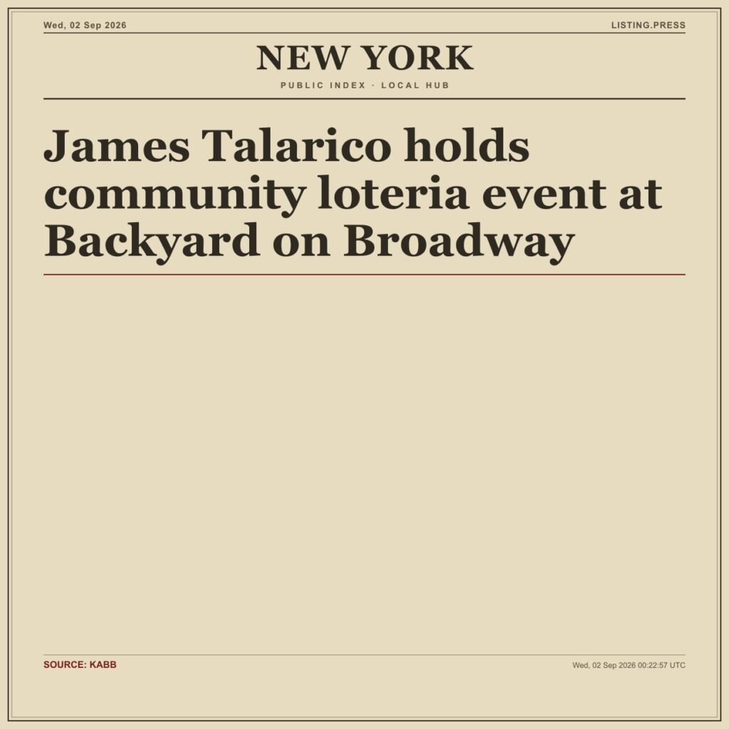 James Talarico holds community loteria event at Backyard on Broadway