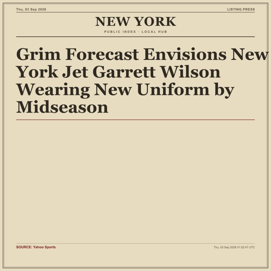 Grim Forecast Envisions New York Jet Garrett Wilson Wearing New Uniform by Midseason