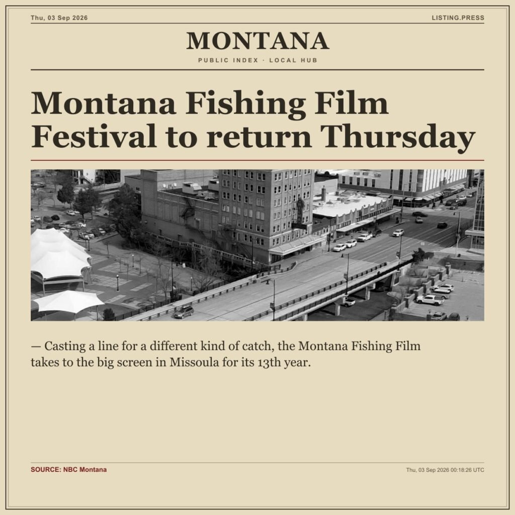 Montana Fishing Film Festival to return Thursday