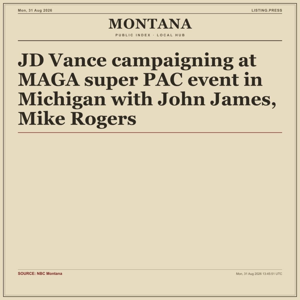 JD Vance campaigning at MAGA super PAC event in Michigan with John James, Mike Rogers