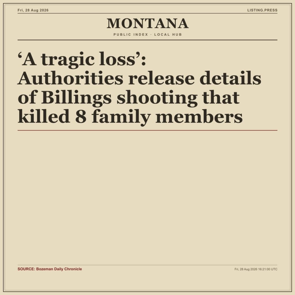‘A tragic loss’: Authorities release details of Billings shooting that killed 8 family members