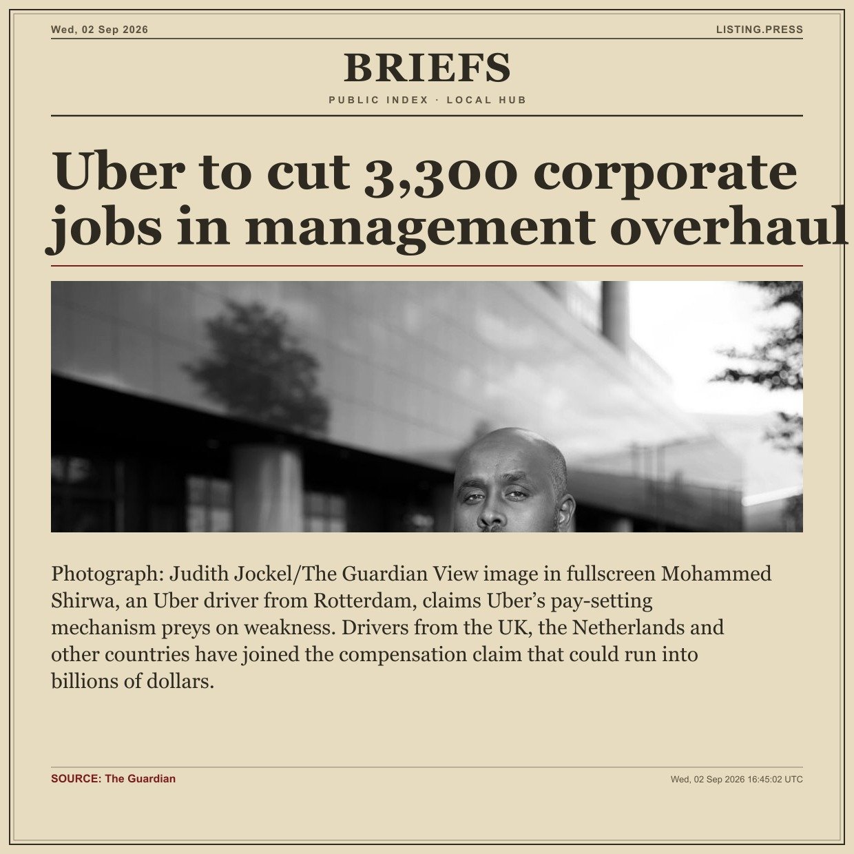 Uber to cut 3,300 corporate jobs in management overhaul