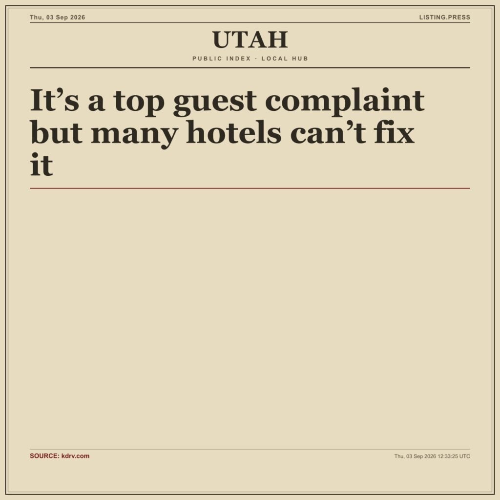 It’s a top guest complaint but many hotels can’t fix it