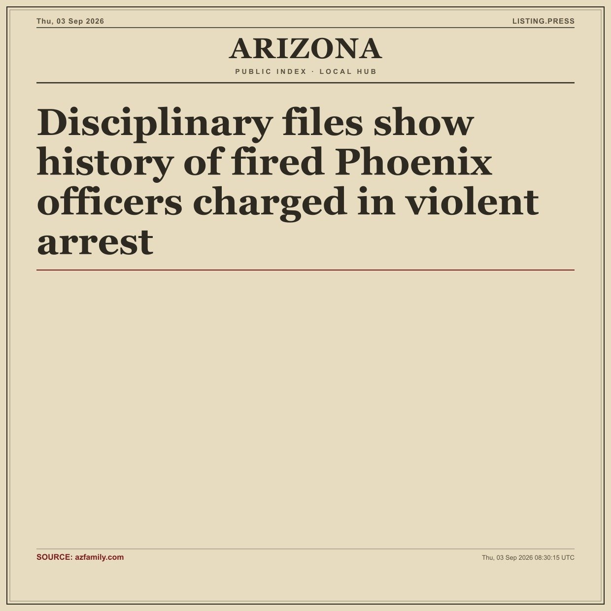Disciplinary files show history of fired Phoenix officers charged in violent arrest