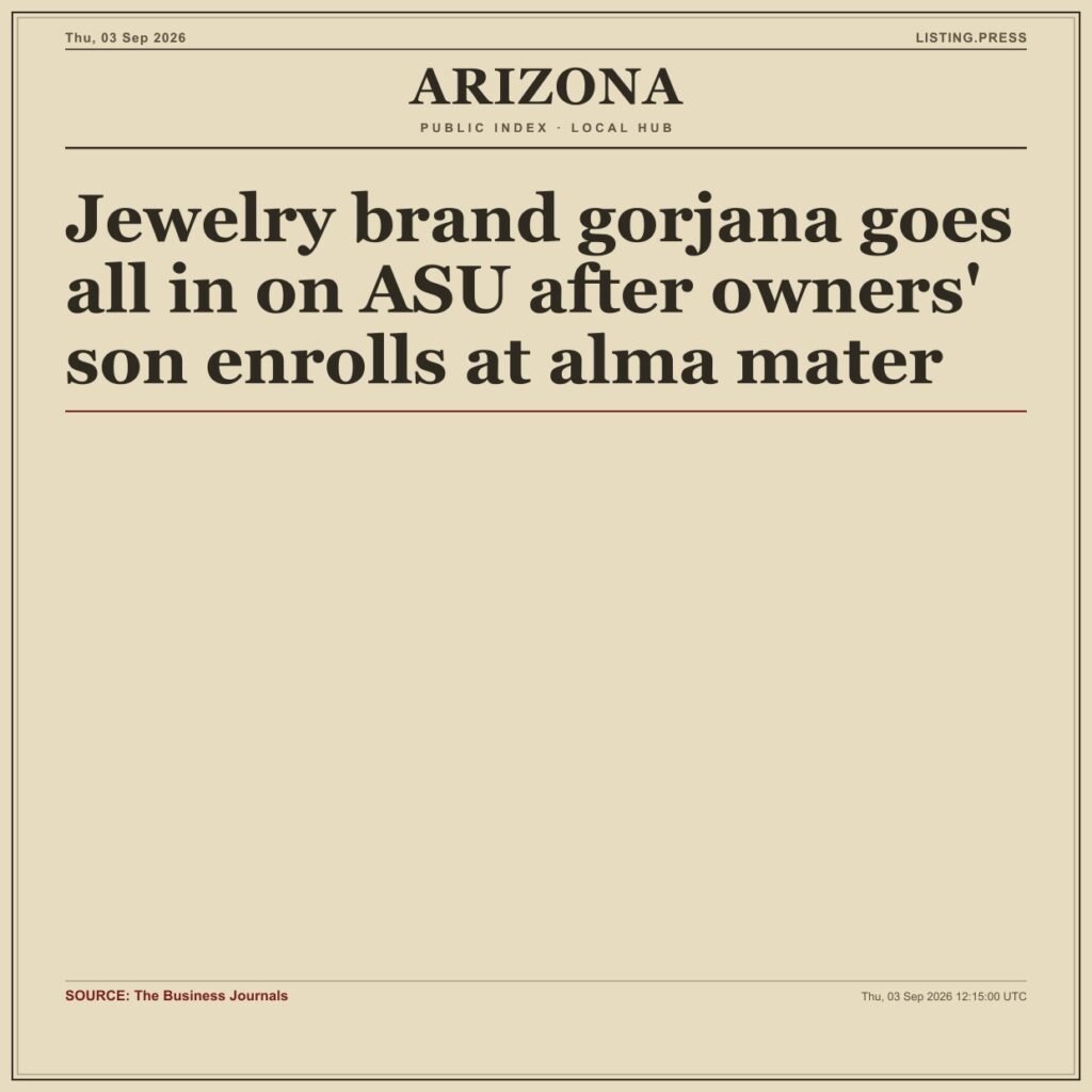 Jewelry brand gorjana goes all in on ASU after owners’ son enrolls at alma mater