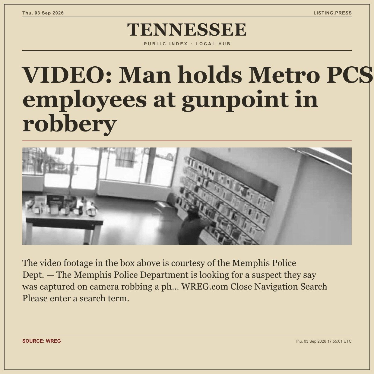 VIDEO: Man holds Metro PCS employees at gunpoint in robbery