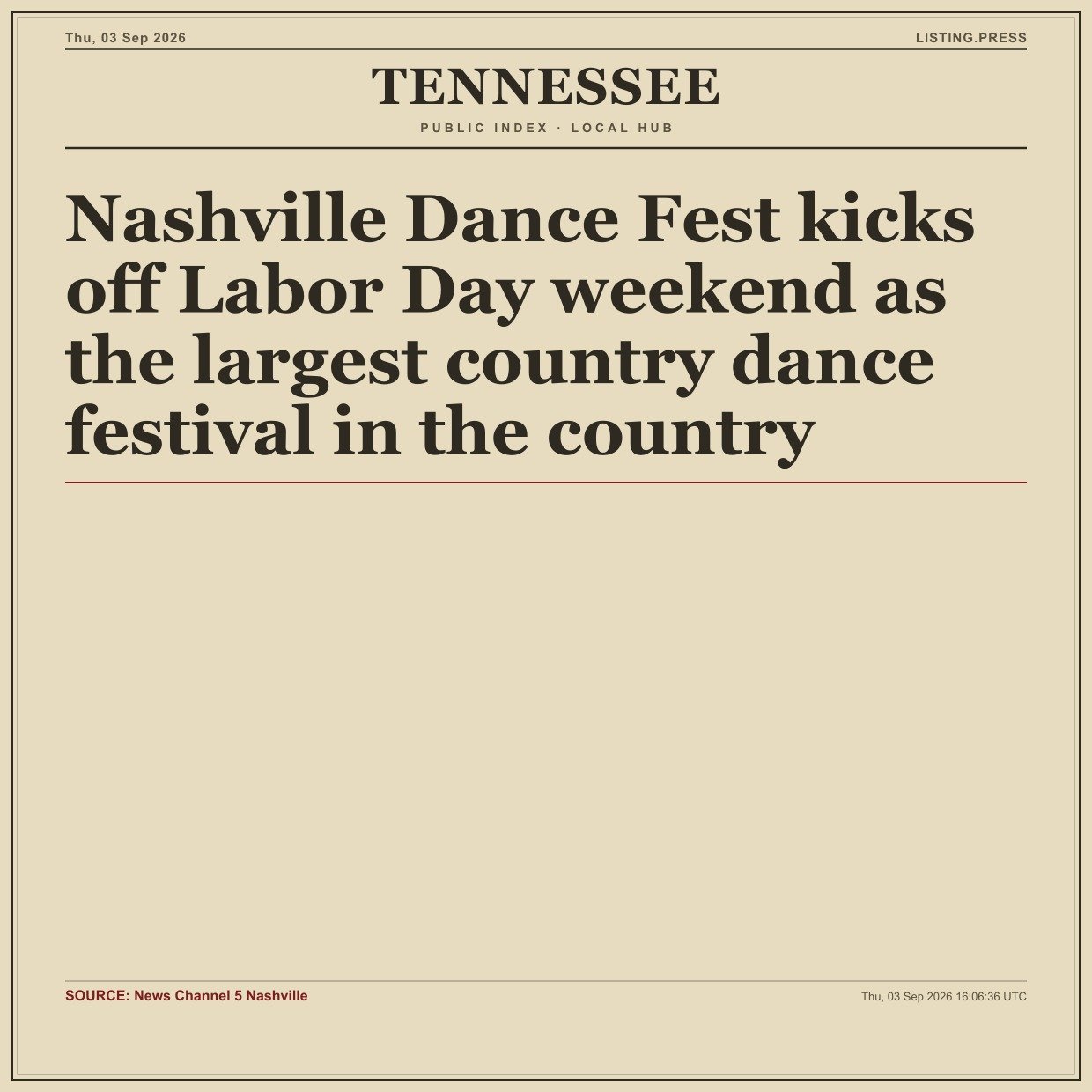 Nashville Dance Fest kicks off Labor Day weekend as the largest country dance festival in the country