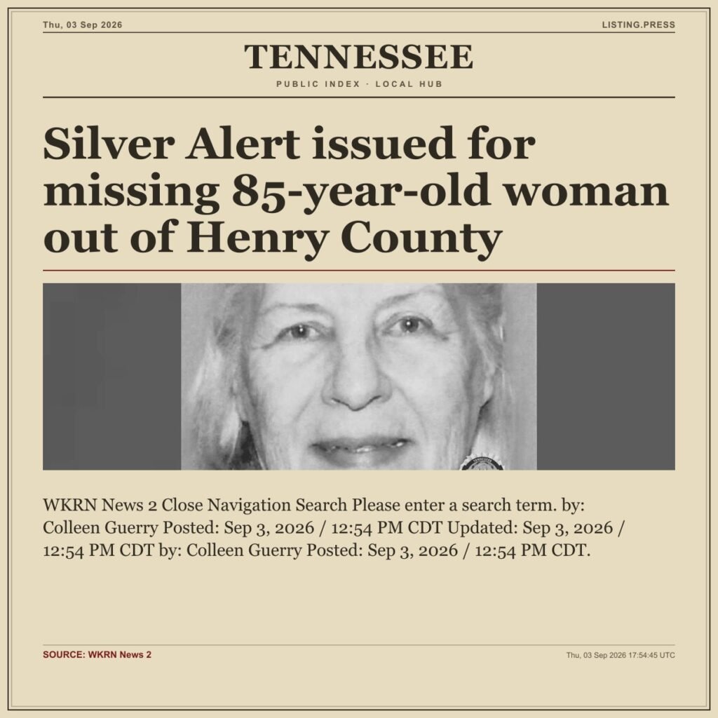 Silver Alert issued for missing 85-year-old woman out of Henry County