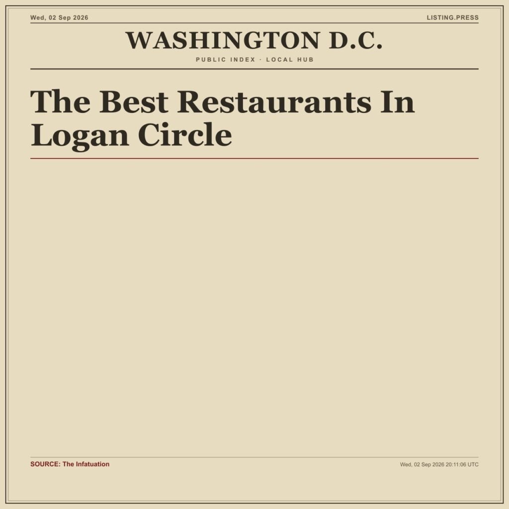 The Best Restaurants In Logan Circle