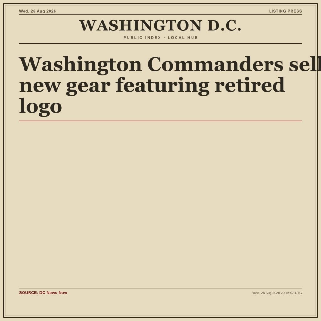 Washington Commanders sell new gear featuring retired logo