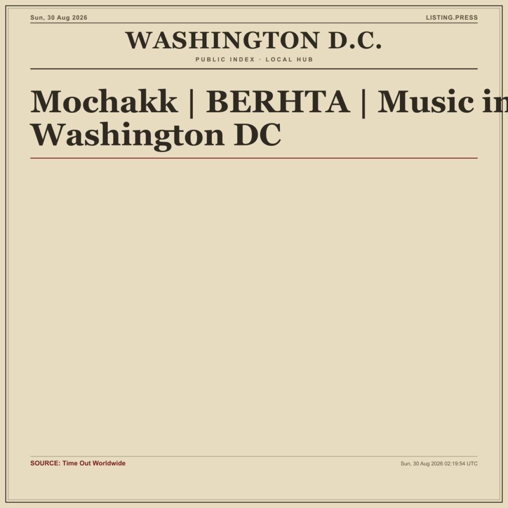 Mochakk | BERHTA | Music in Washington DC