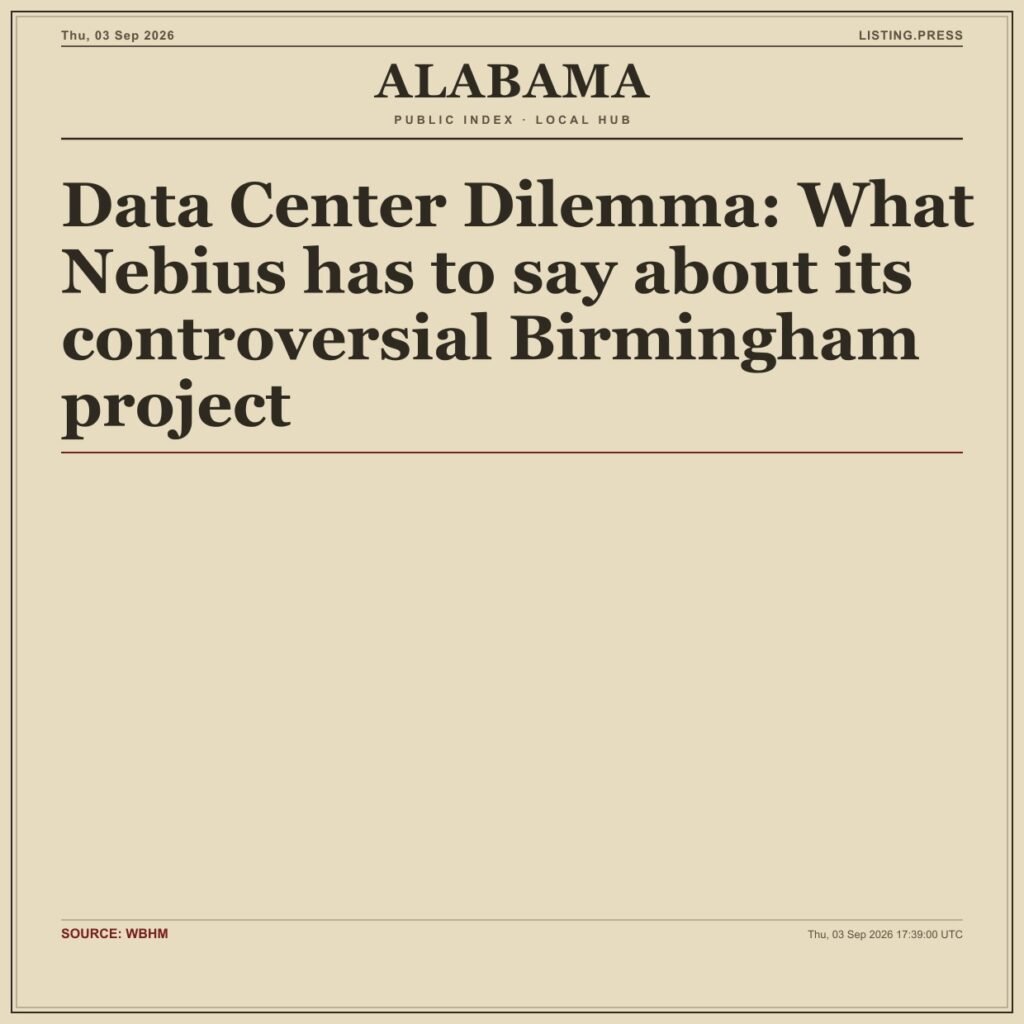 Data Center Dilemma: What Nebius has to say about its controversial Birmingham project