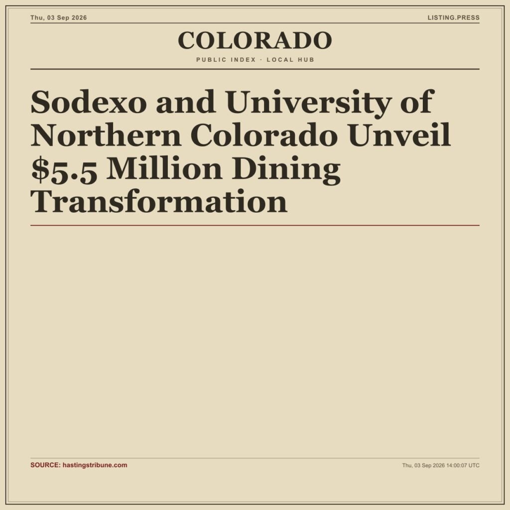 Sodexo and University of Northern Colorado Unveil $5.5 Million Dining Transformation