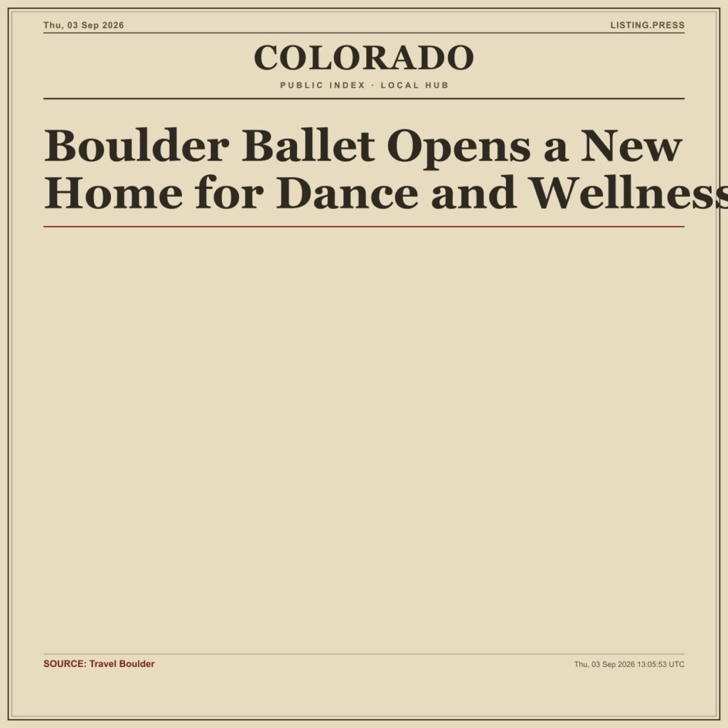 Boulder Ballet Opens a New Home for Dance and Wellness