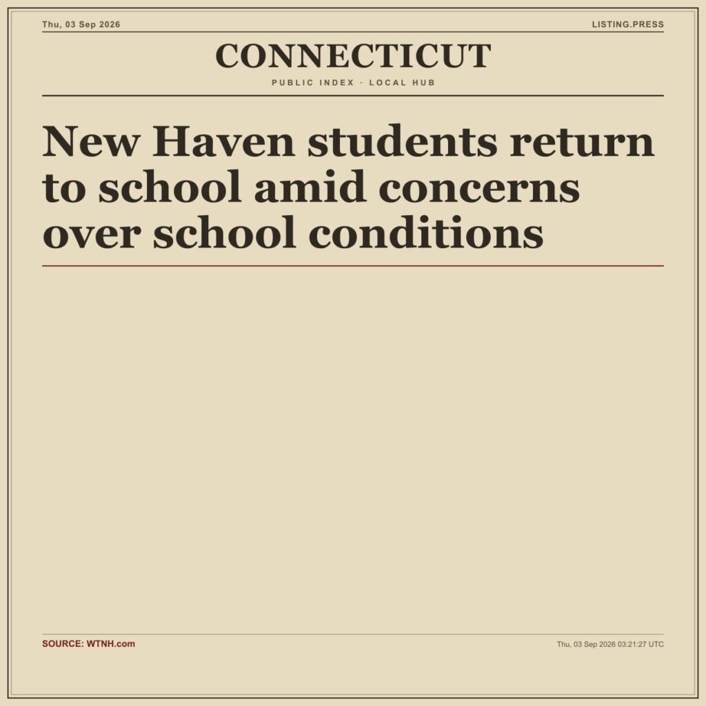 New Haven students return to school amid concerns over school conditions