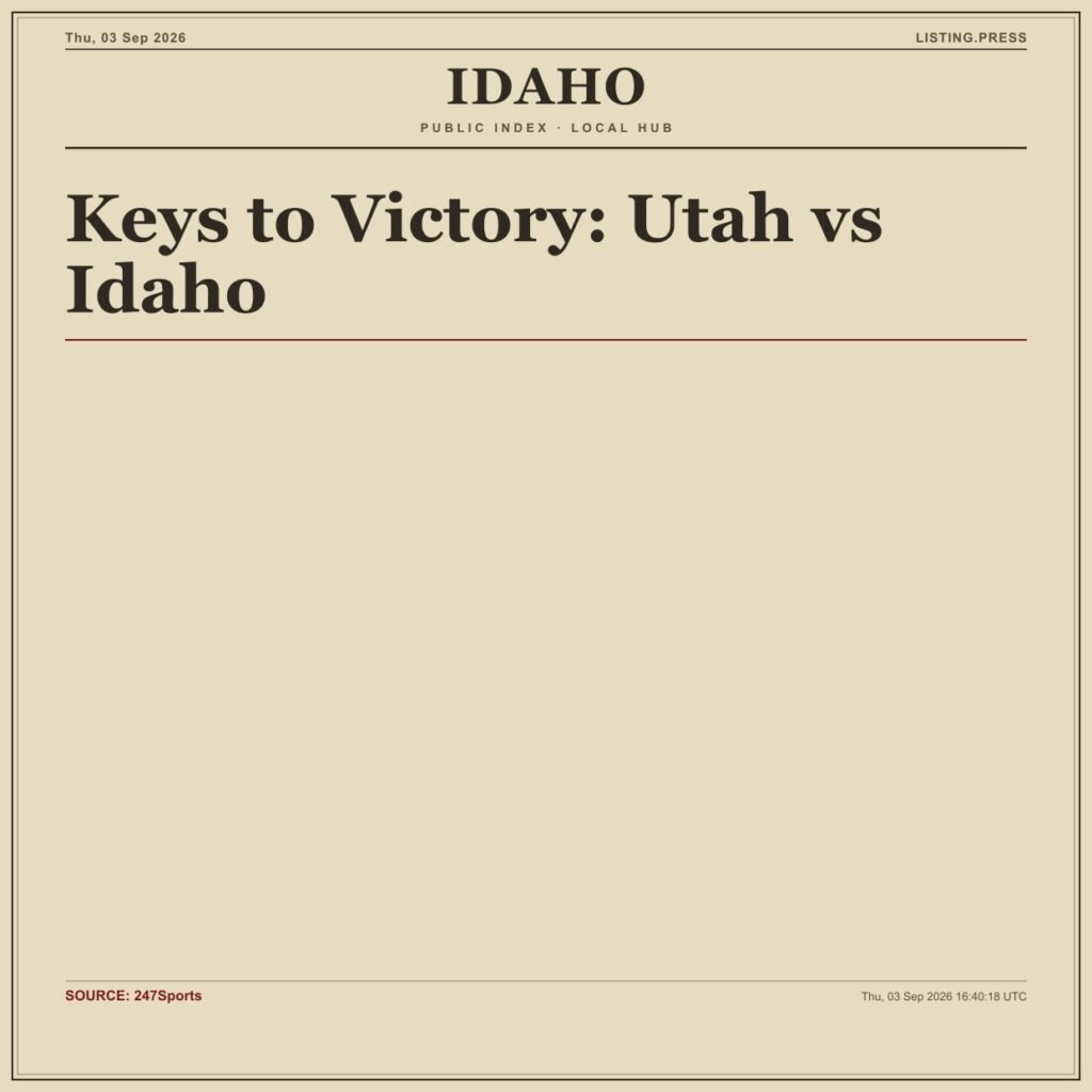 Keys to Victory: Utah vs Idaho