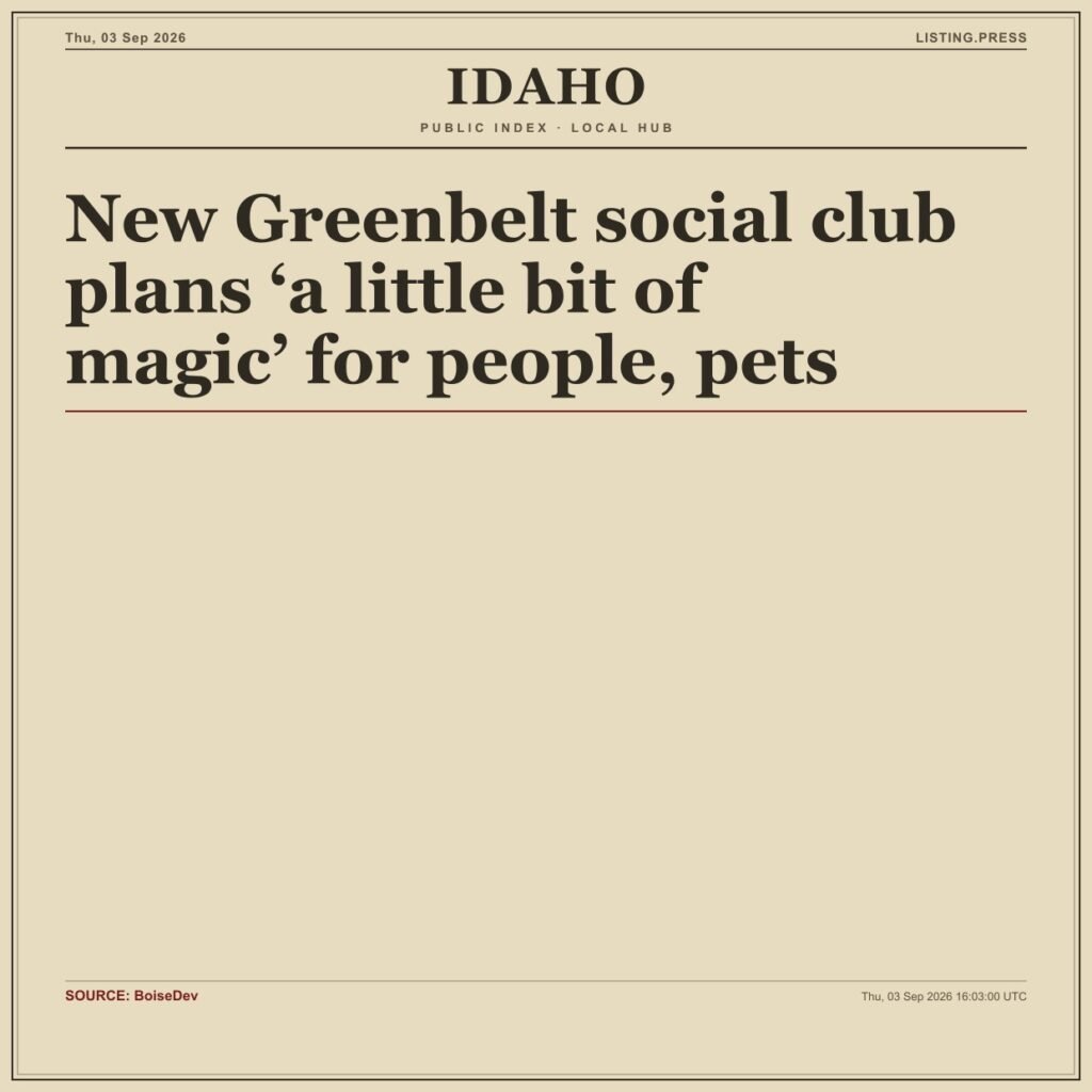 New Greenbelt social club plans ‘a little bit of magic’ for people, pets