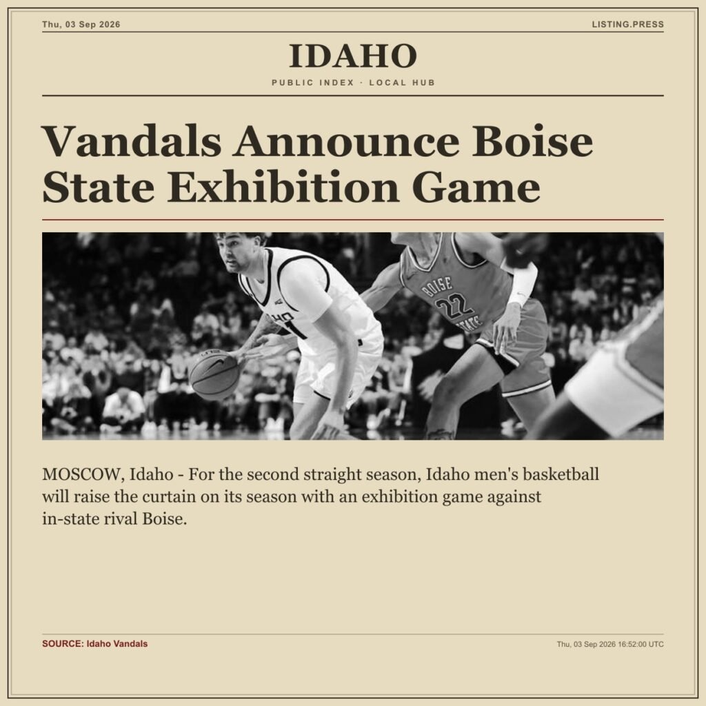 Vandals Announce Boise State Exhibition Game