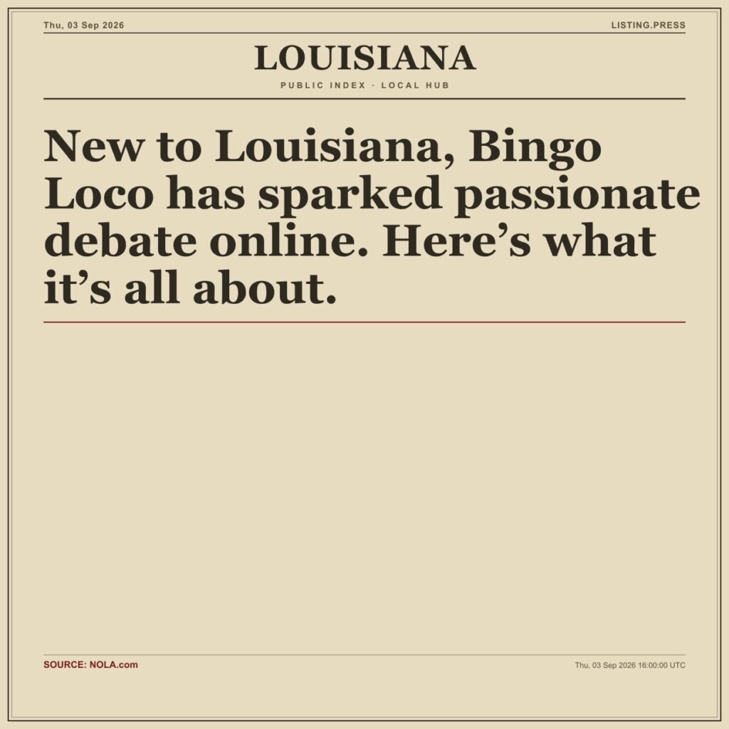 New to Louisiana, Bingo Loco has sparked passionate debate online. Here’s what it’s all about.