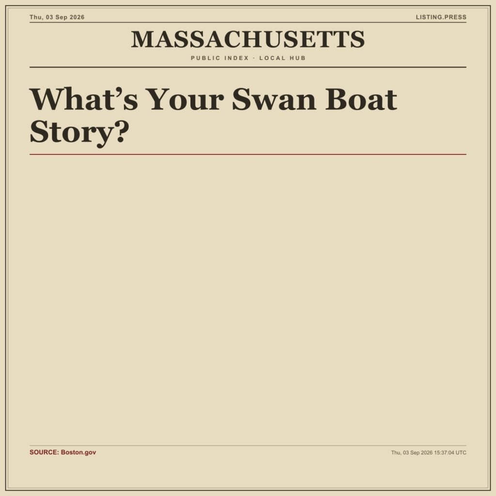 What’s Your Swan Boat Story?