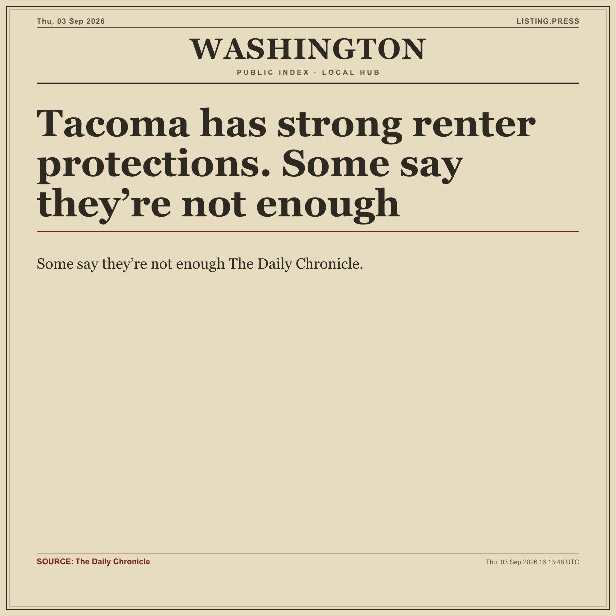 Tacoma has strong renter protections. Some say they’re not enough