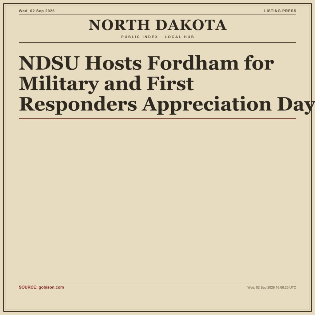 NDSU Hosts Fordham for Military and First Responders Appreciation Day