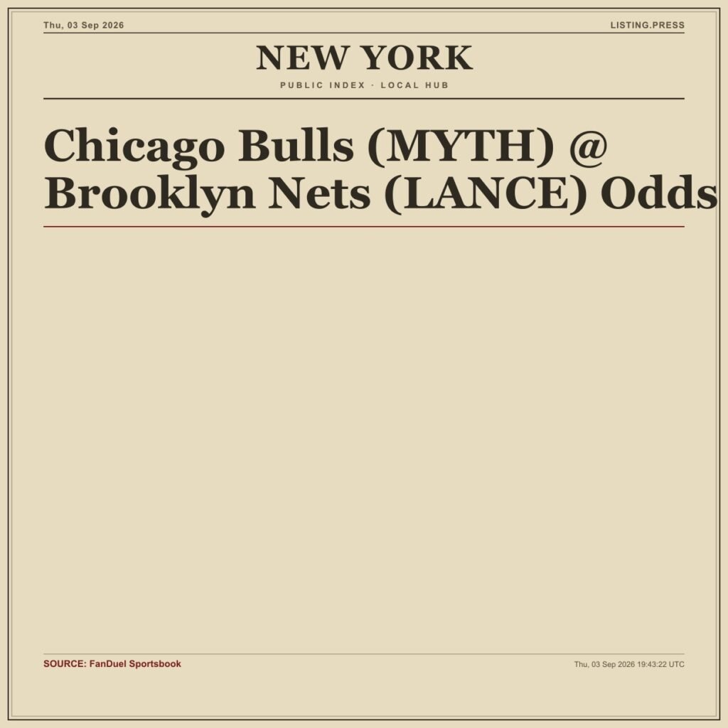 Chicago Bulls (MYTH) @ Brooklyn Nets (LANCE) Odds