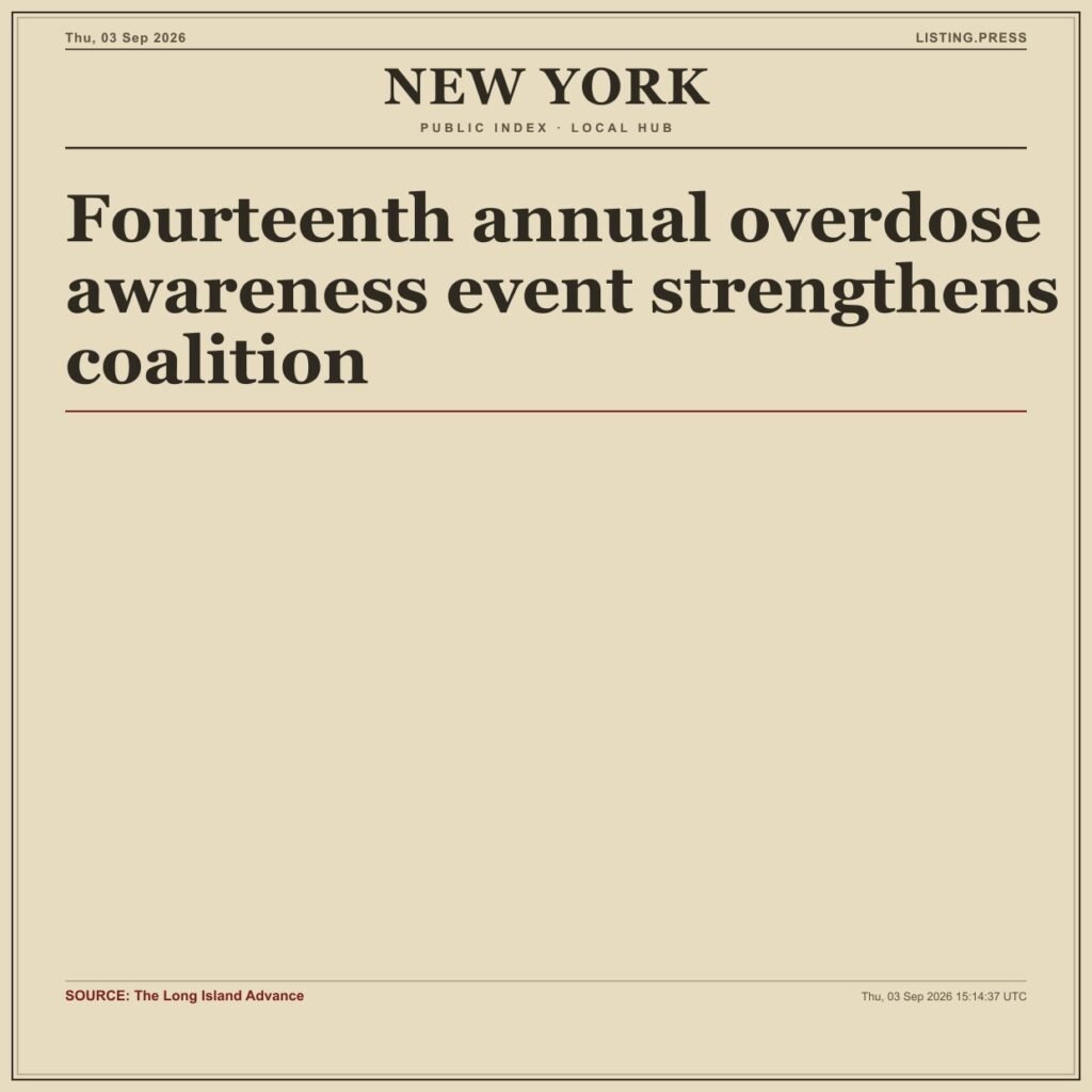 Fourteenth annual overdose awareness event strengthens coalition