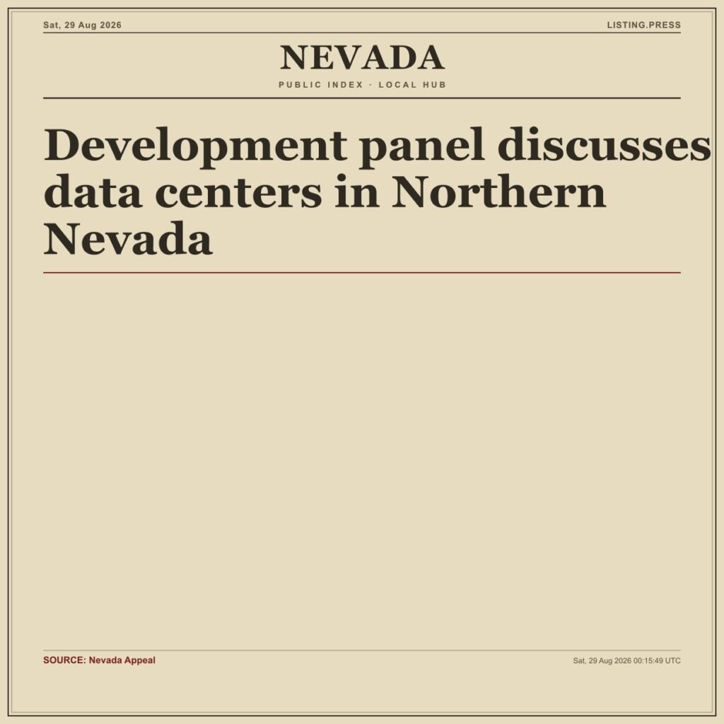 Development panel discusses data centers in Northern Nevada