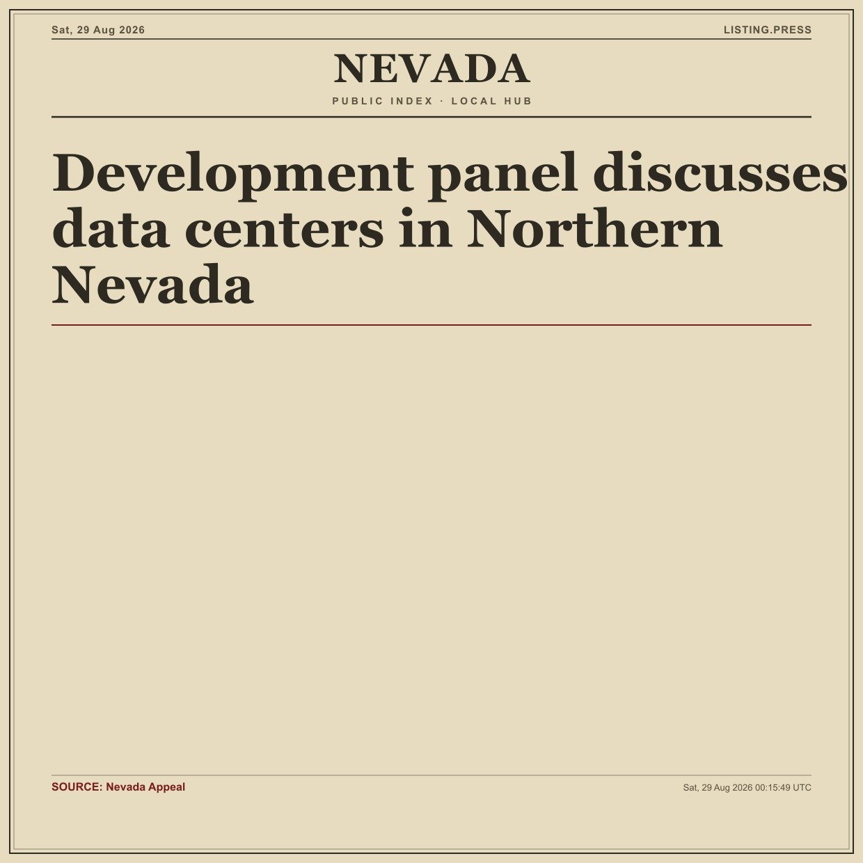 Development panel discusses data centers in Northern Nevada