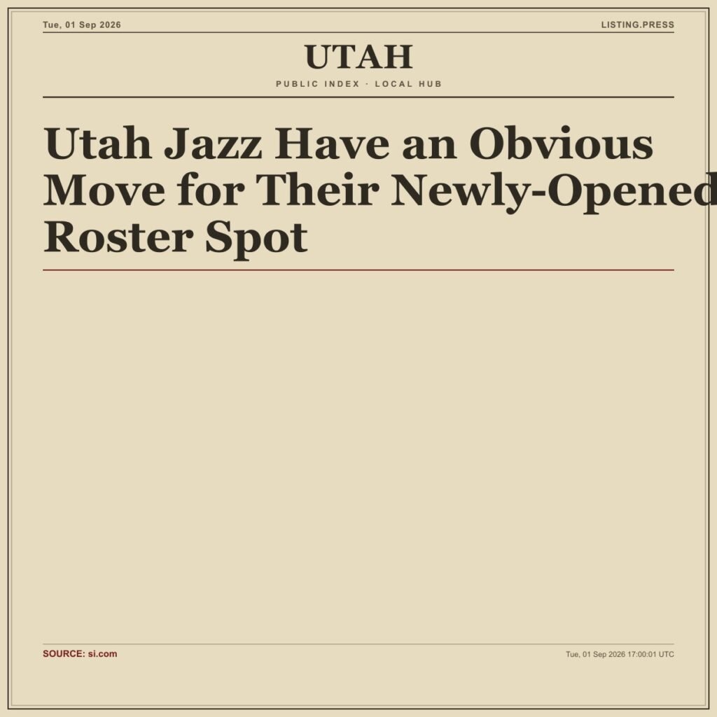 Utah Jazz Have an Obvious Move for Their Newly-Opened Roster Spot