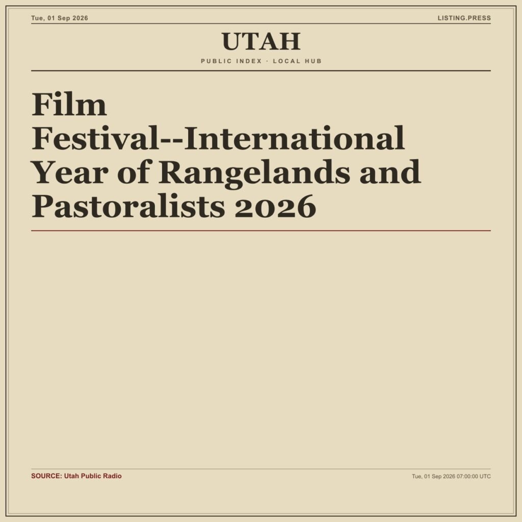 Film Festival–International Year of Rangelands and Pastoralists 2026