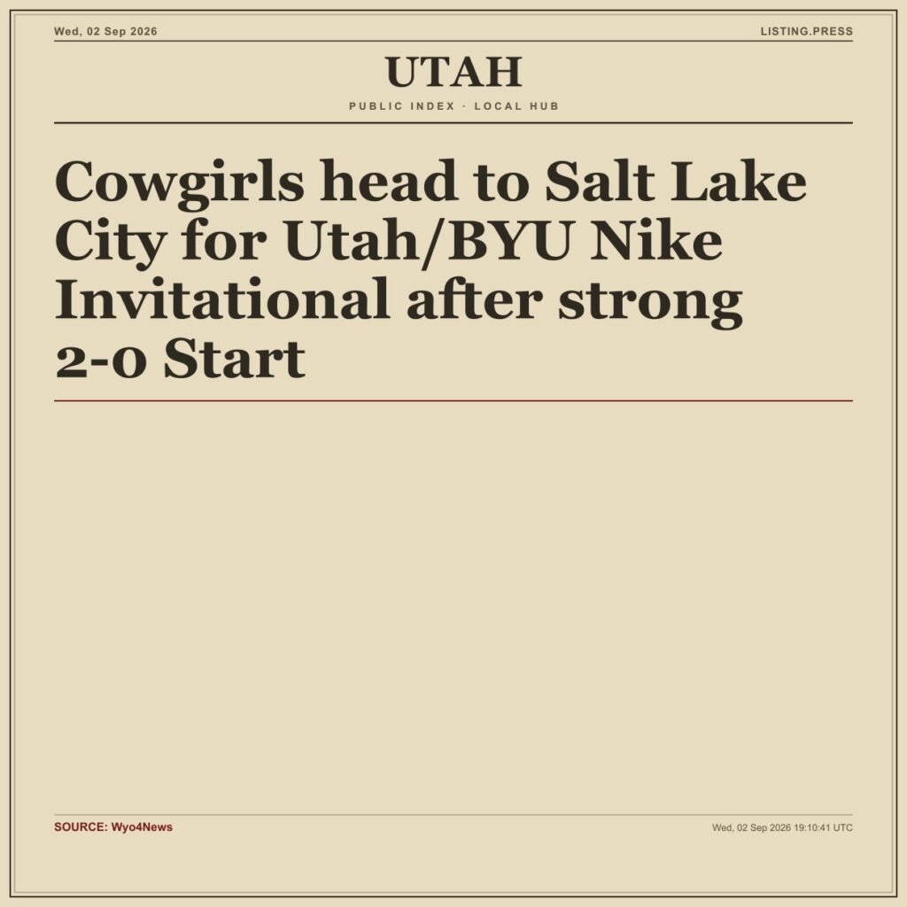 Cowgirls head to Salt Lake City for Utah/BYU Nike Invitational after strong 2-0 Start