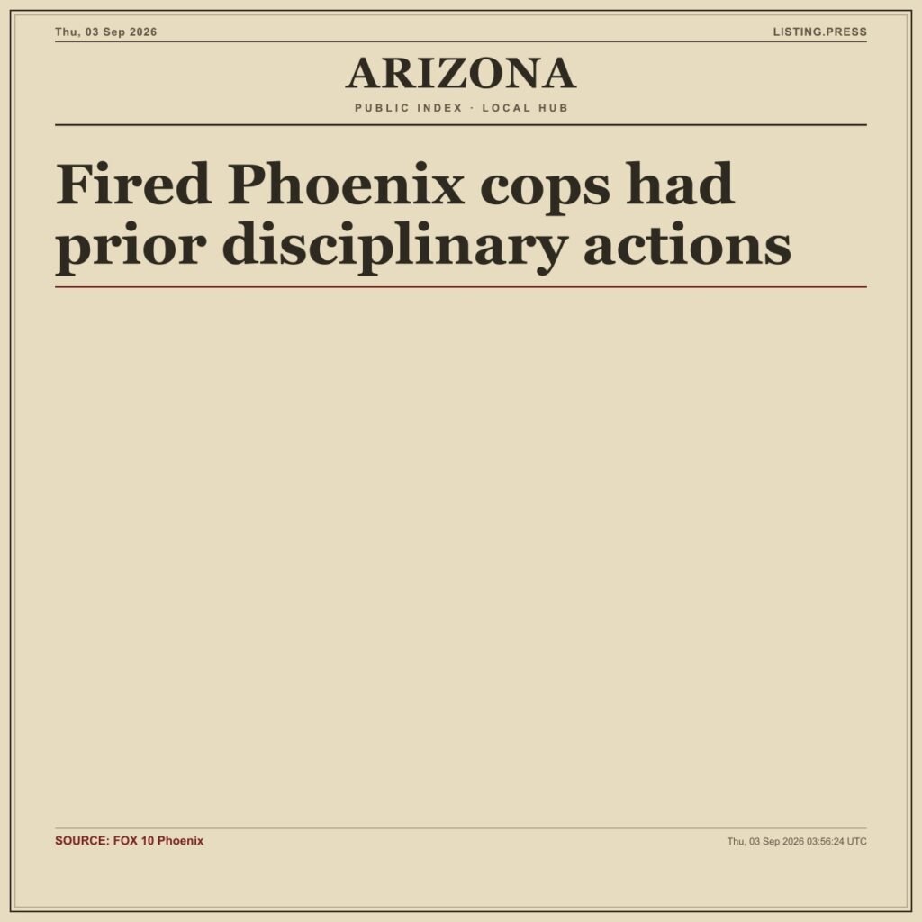 Fired Phoenix cops had prior disciplinary actions