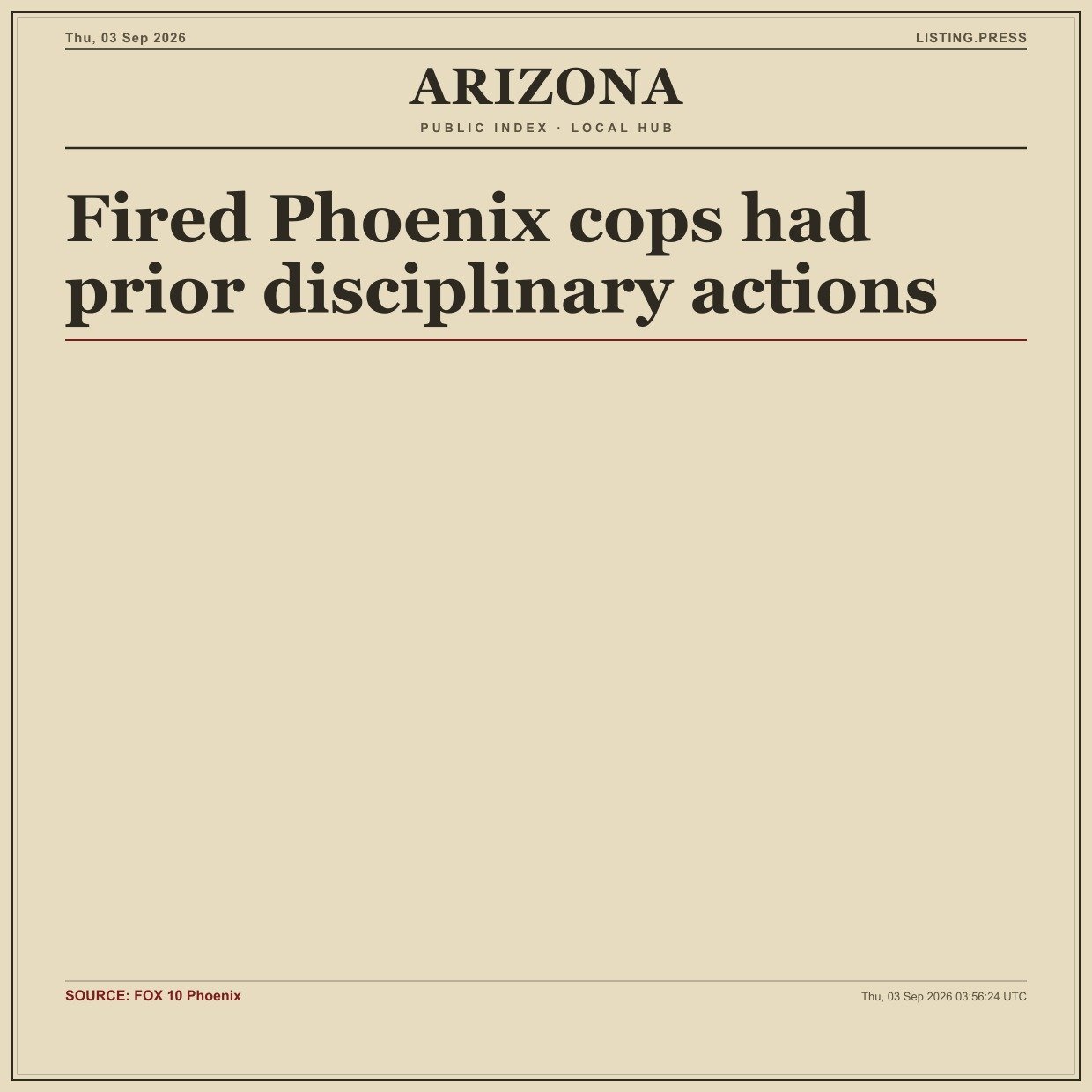 Fired Phoenix cops had prior disciplinary actions