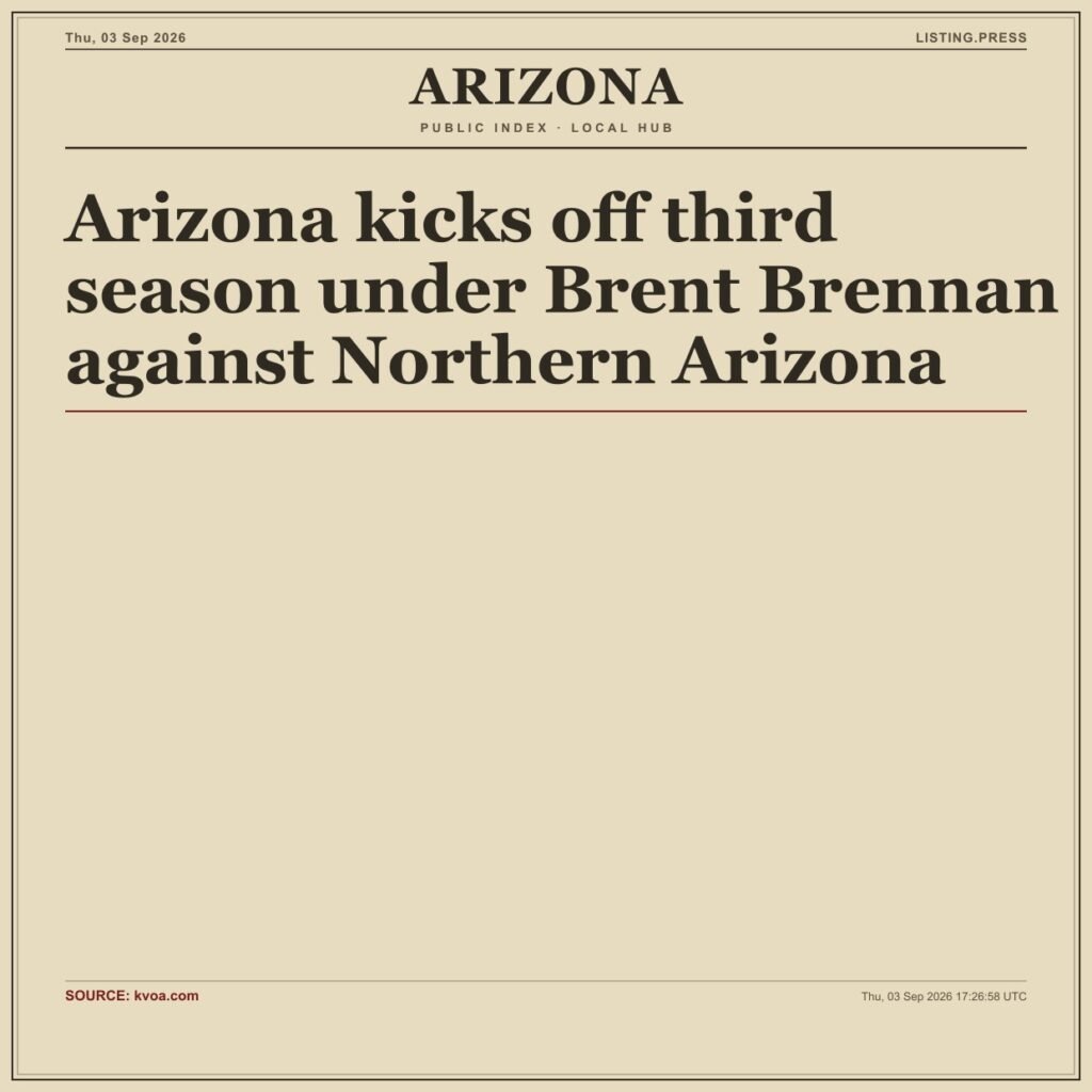 Arizona kicks off third season under Brent Brennan against Northern Arizona