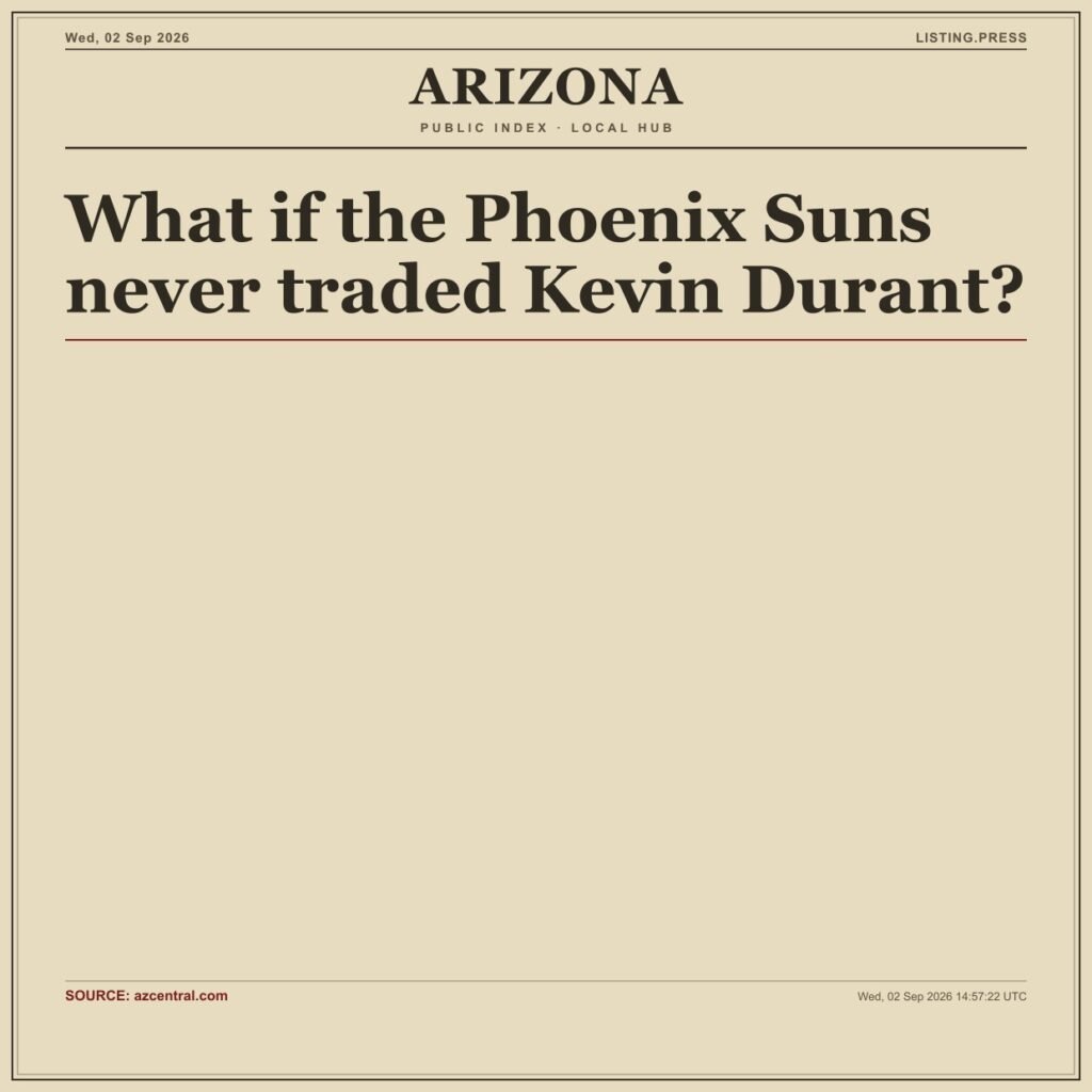 What if the Phoenix Suns never traded Kevin Durant?