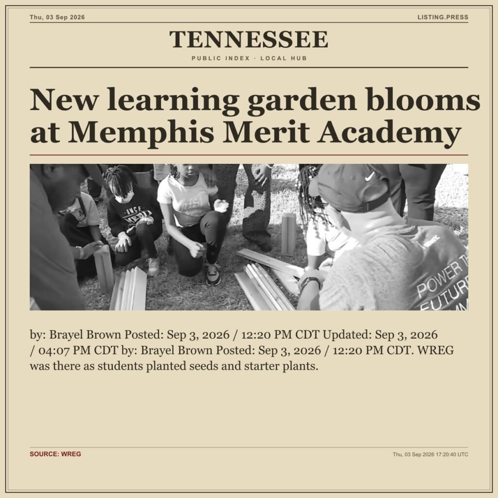 New learning garden blooms at Memphis Merit Academy