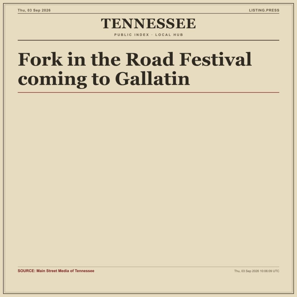 Fork in the Road Festival coming to Gallatin