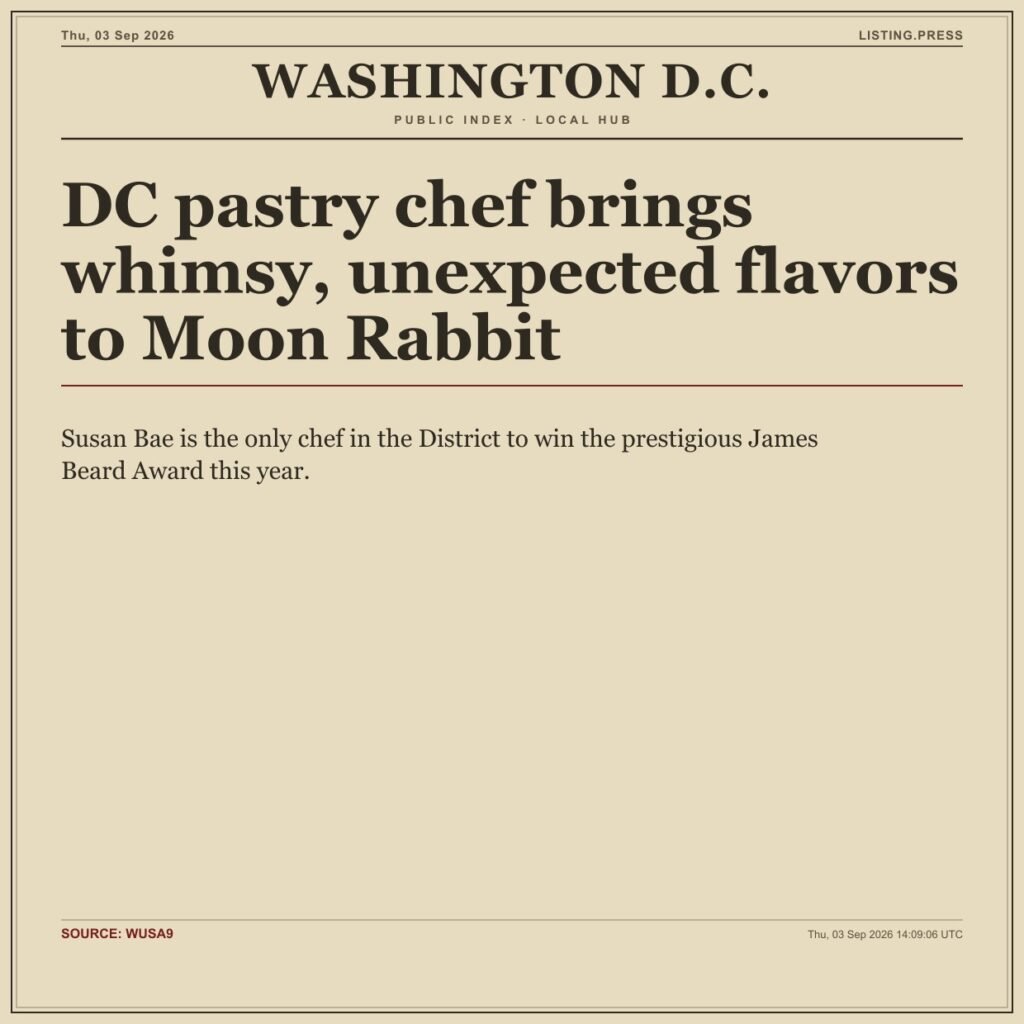 DC pastry chef brings whimsy, unexpected flavors to Moon Rabbit